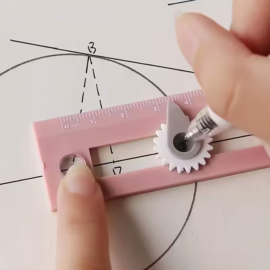 Compass Geometry Set - Compas 2-en-1 multifonctionnel coloré pour le