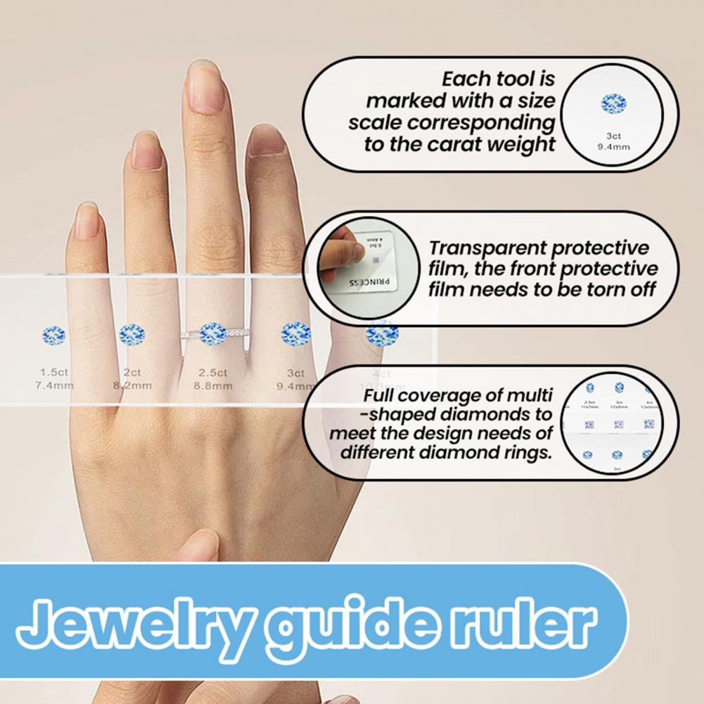 Ruler Set Transparent - Règle de mesure en acrylique Transparent,