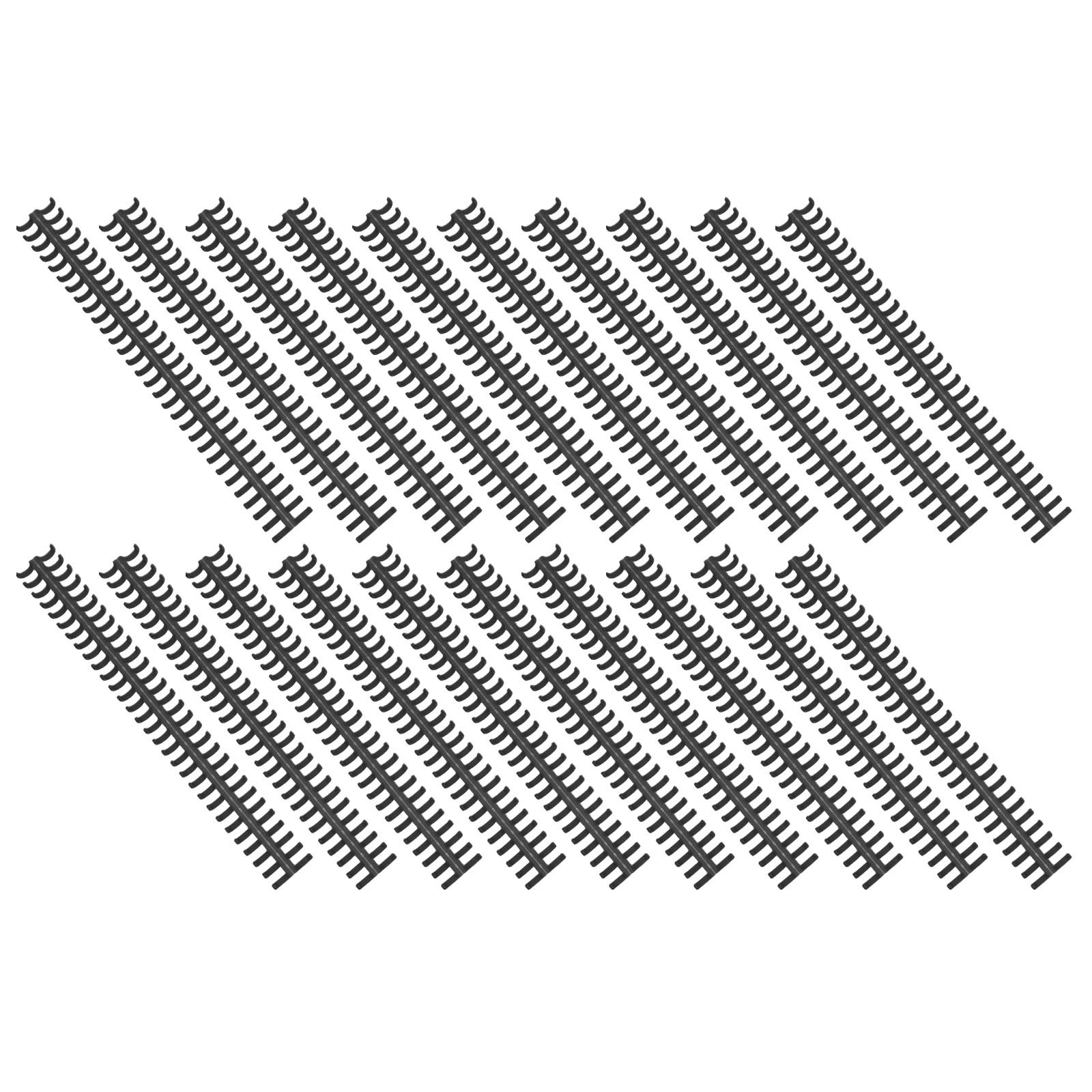 Binding Comb Plastic - 20 pièces, anneaux de reliure pour