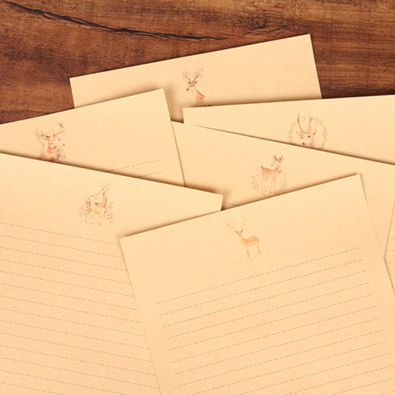 10 enveloppes, 10 feuilles de  - Letter Envelope Kraft avis et prix