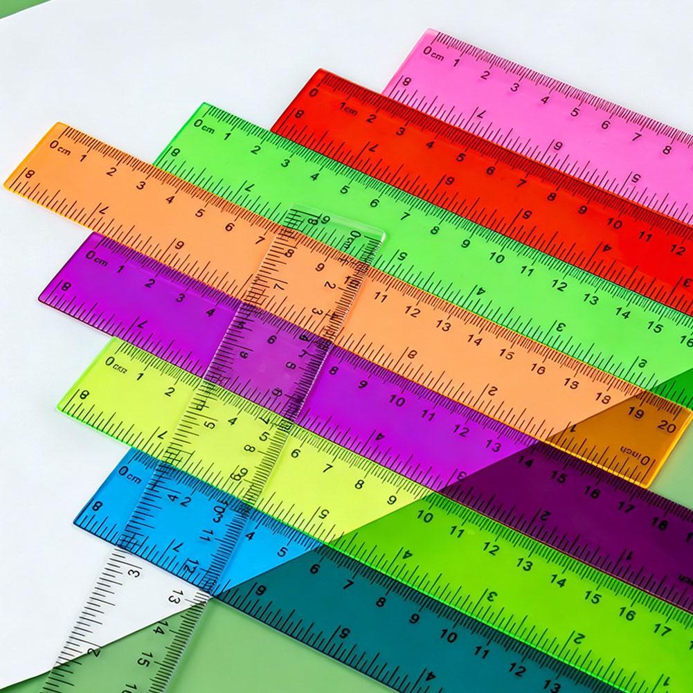 Règle en plastique de couleur  - Ruler Set Transparent avis et prix