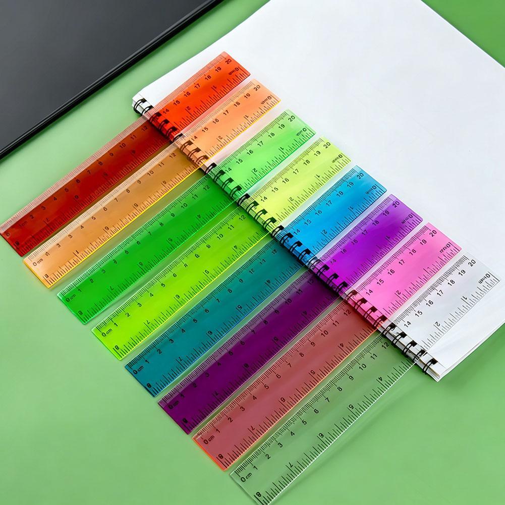 Règle en plastique de couleur  - Ruler Set Transparent avis et prix