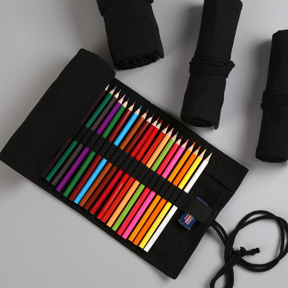 Étui à stylos en toile noir ép - Pen Pouch Roll avis et prix