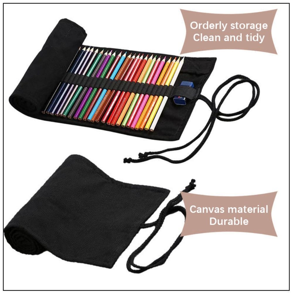 Étui à stylos en toile noir ép - Pen Pouch Roll avis et prix