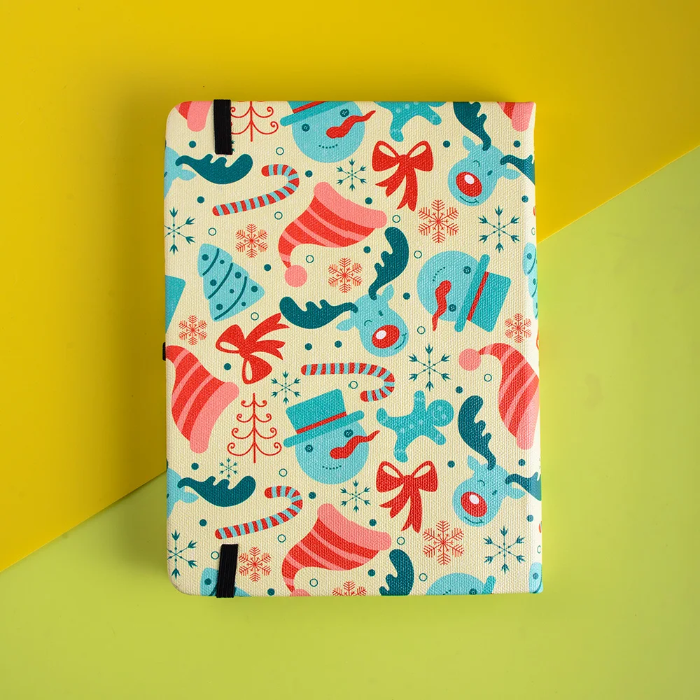 Dessin animé noël balle pointi - Journal Leather Hardcover avis et prix