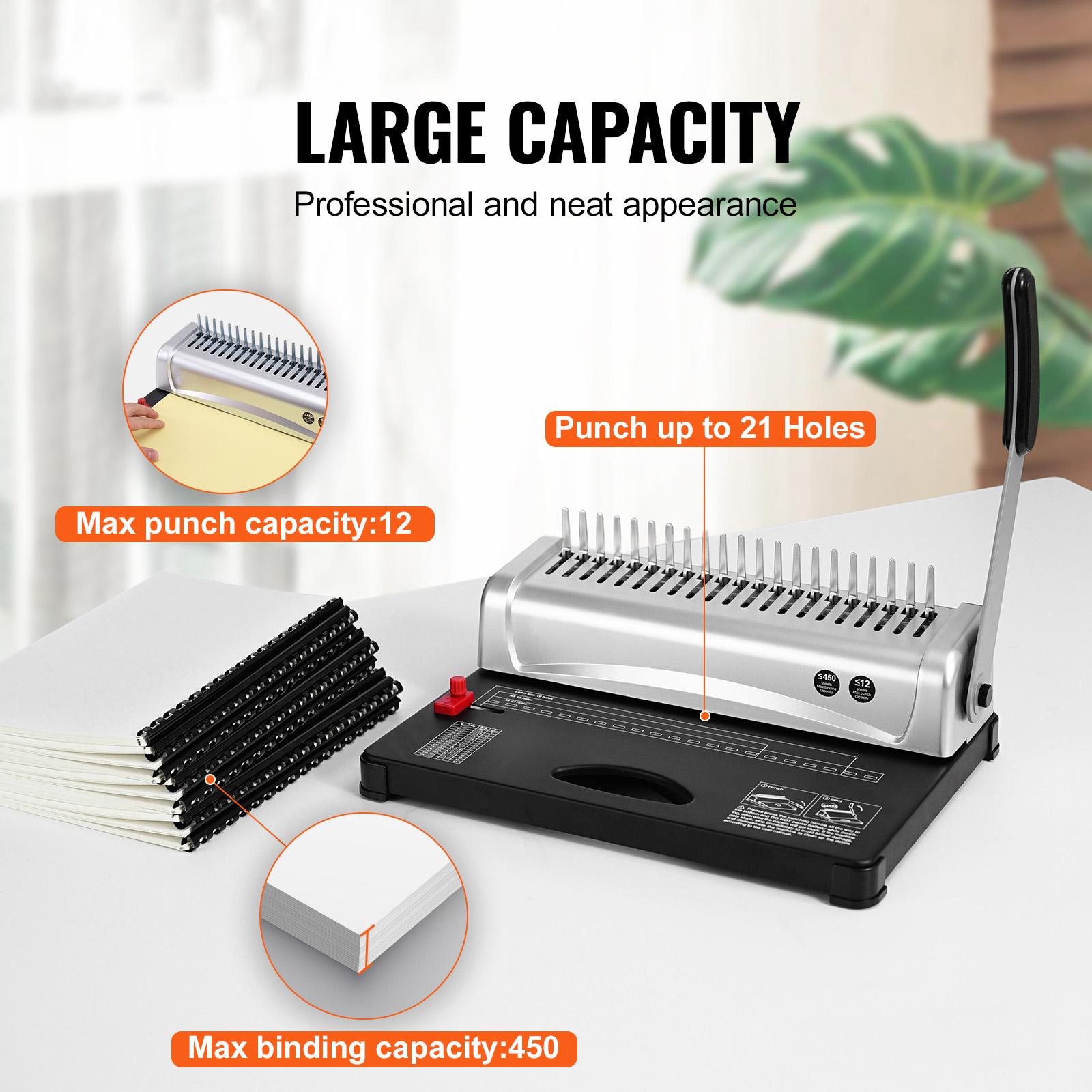 VEVOR Machine à relier, machin - Binding Comb Plastic avis et prix